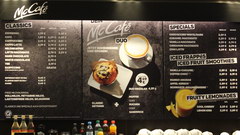 Prices in Berlin in Germany at a cafe, Meals at McDonald's (McCafe)